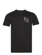 T-Shirt Tops T-Kortærmet Skjorte Black Armani Exchange