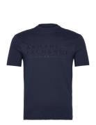 T-Shirt Tops T-Kortærmet Skjorte Navy Armani Exchange