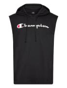 Hooded Sleeveless T-Shirt Sport Sweatshirts & Hoodies Hoodies Black Ch...