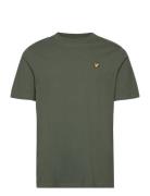 Textured Tipped T-Shirt Tops T-Kortærmet Skjorte Khaki Green Lyle & Sc...