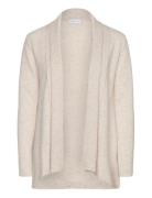 Rollerneck Cardigan Tops Knitwear Cardigans Beige Davida Cashmere