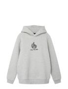 Nlmdice Ls Sweat W. Hood Tops Sweatshirts & Hoodies Hoodies Grey LMTD