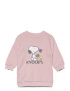 Snoopy Sweatshirt Dress Tops Sweatshirts & Hoodies Sweatshirts Pink Ma...