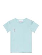 Unisex T-Shirt Tops T-Kortærmet Skjorte Blue Gugguu