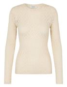 Hendrickmd Ls Top Tops T-shirts & Tops Long-sleeved Cream Modström