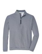 Perth Mini Stripe 1/4 Zip Sport Sweatshirts & Hoodies Sweatshirts Navy...