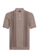 Anf Mens Sweaters Tops Polos Short-sleeved Brown Abercrombie & Fitch