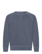 Sunfaded C-Neck Sweat Tops Sweatshirts & Hoodies Sweatshirts Blue GANT