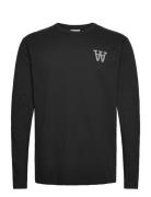 Mel Tirewall Ls T-Shirt Gots Tops T-Langærmet Skjorte Black Double A B...