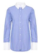 Salovas Shirt 13072 Tops Shirts Long-sleeved Blue Samsøe Samsøe