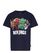 Lwtano 325 - T-Shirt S/S Tops T-Kortærmet Skjorte Navy LEGO Kidswear