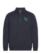 Ls Logo Quarter Zip Sweatshirt Sport Sweatshirts & Hoodies Sweatshirts...