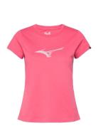 Rb Tee Sport T-shirts & Tops Short-sleeved Pink Mizuno