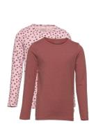 Basic 35 -T-Shirt Ls  Tops T-shirts Long-sleeved T-Skjorte Brown Minym...