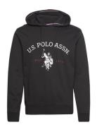 Uspa Sweatshirt Carl Men Tops Sweatshirts & Hoodies Hoodies Black U.S....