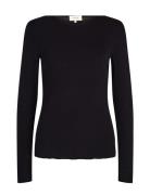 Lr-Ika Tops T-shirts & Tops Long-sleeved Black Levete Room