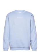 Crew Neck Sweater With Print Tops Sweatshirts & Hoodies Sweatshirts Bl...