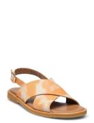 Sandals - Flat - Open Toe - Op Flade Sandaler Orange ANGULUS