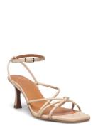 A2061 Sandal Med Hæl Beige Billi Bi