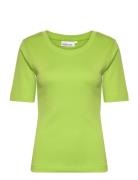 Haselkb Tee Tops T-shirts & Tops Short-sleeved Green Karen By Simonsen