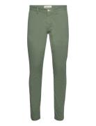 Slim Sunfaded Chinos Bottoms Trousers Chinos Khaki Green GANT