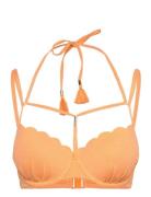 Scallop Lurex Pd Swimwear Bikinis Bikini Tops Wired Bikinitops Orange ...
