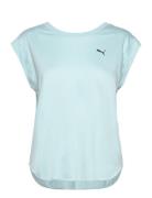 Studio Foundations Tee Sport T-shirts & Tops Short-sleeved Blue PUMA