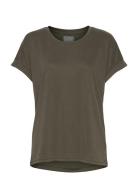 Cukajsa T-Shirt Tops T-shirts & Tops Short-sleeved Khaki Green Culture