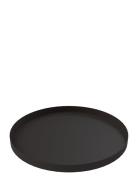 Tray Circle 400X20Mm Home Decoration Decorative Platters Black Cooee D...