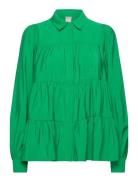 Yaspala Ls Shirt S. Noos Tops Blouses Long-sleeved Green YAS