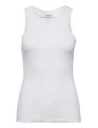 Florine Tank Top Tops T-shirts & Tops Sleeveless White A-View