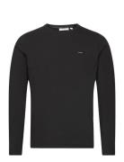 Stretch Slim Fit Ls T-Shirt Tops T-Langærmet Skjorte Black Calvin Klei...