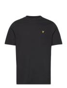 Textured Tipped T-Shirt Tops T-Kortærmet Skjorte Black Lyle & Scott