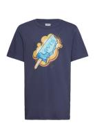 Levi's Popsicle Tee Tops T-Kortærmet Skjorte Blue Levi's