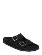 Blake Sandal - Black Suede Shoes Summer Shoes Sandals Black Garment Pr...