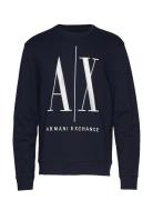 Sweatshirt Tops Sweatshirts & Hoodies Sweatshirts Blue Armani Exchange