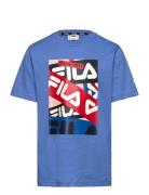 Legde Graphic Tee Sport T-Kortærmet Skjorte Blue FILA
