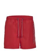 Jpstfiji Jjswim Double Logo Ly Sn Jnr Bottoms Shorts Red Jack & J S