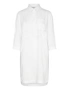 Fqlaluna-Dress Knælang Kjole White FREE/QUENT