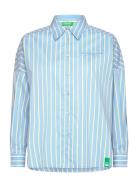 Shirt Tops Shirts Long-sleeved Blue United Colors Of Benetton
