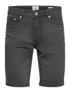 Sdryder Ltgrey900 Denim Shorts Bottoms Shorts Denim Grey Solid