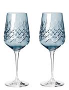 Crispy Madame Sapphire - 2 Pcs Home Tableware Glass Wine Glass White W...