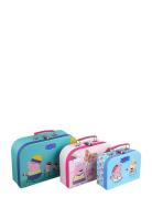 Peppa Pig Suitcase Home Kids Decor Storage Storage Boxes Multi/pattern...
