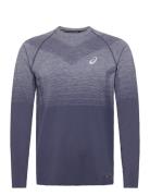 Seamless Ls Top Sport T-Langærmet Skjorte Blue Asics