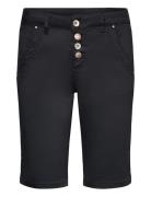 Crlina Shorts - Baiily Fit Bottoms Shorts Denim Shorts Black Cream