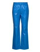 Johannacras Pants Bottoms Trousers Leather Leggings-Bukser Blue Cras