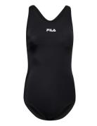 Saki Racer Back Swimsuit Sport Swimsuits Black FILA