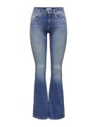 Onlblush Mid Flared Rea1319 Noos Bottoms Jeans Flares Blue ONLY