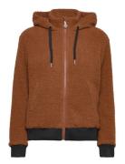 Lecce Jacket Sport Sweatshirts & Hoodies Hoodies Brown Daily Sports