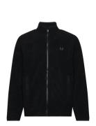 Zip Borg Fleece Tops Sweatshirts & Hoodies Fleeces & Midlayers Black F...